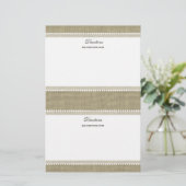 Papeterie Coeurs précieux et burlap (Debout devant)