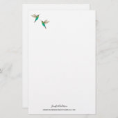 Papeterie Colibri à gorge fleurie (Devant / Derrière)