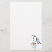 Papeterie Colibri bleu sur Shasta Daisy (Devant)