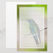 Papeterie Colibri vert de Violet-oreille (Devant / Derrière)