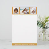 Papeterie Collage photo Terra Cotta - Personnalisé (Debout devant)