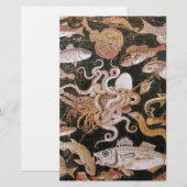 PAPETERIE COLLECTE POMPEII / OCÉAN - SCÈNE DE VIE MARINE (Devant / Derrière)