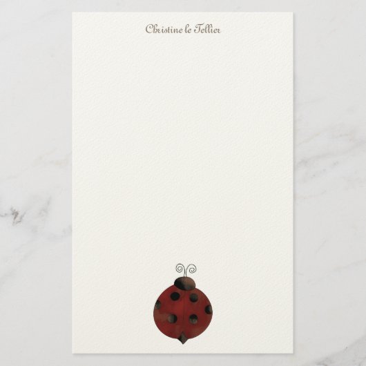 Papeterie Collection de jardin · Coccinelle (Devant)