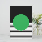 Papeterie Colorbloc noir blanc et cercle vert (Debout devant)