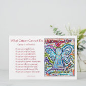 Papeterie colorée Ange Cancer (Debout devant)