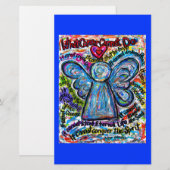 Papeterie colorée Ange Cancer (Devant / Derrière)