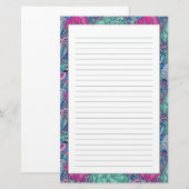 Papeterie Colorful Floral Doodle Pattern (Devant / Derrière)