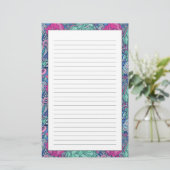 Papeterie Colorful Floral Doodle Pattern (Debout devant)
