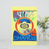 Papeterie Colorful USA Change : Un design festif (Debout devant)