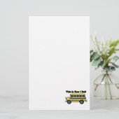Papeterie Comment je roule (autobus scolaire) (Debout devant)