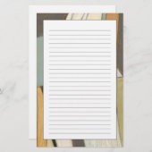 Papeterie Composition abstraite avec des couleurs amorties (Devant / Derrière)