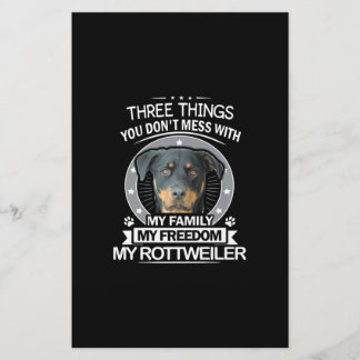 Papeterie Comté de Rottweiler Three Things You Dont Mess