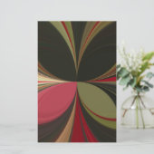 Papeterie Conception abstraite avec lignes de flux Imprimer (Debout devant)