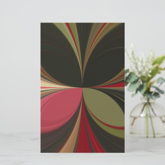 Papeterie Conception abstraite avec lignes de flux Imprimer (Debout devant)