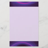 Papeterie Conception abstraite circulaire rose et violet (Devant)