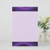 Papeterie Conception abstraite circulaire rose et violet (Debout devant)