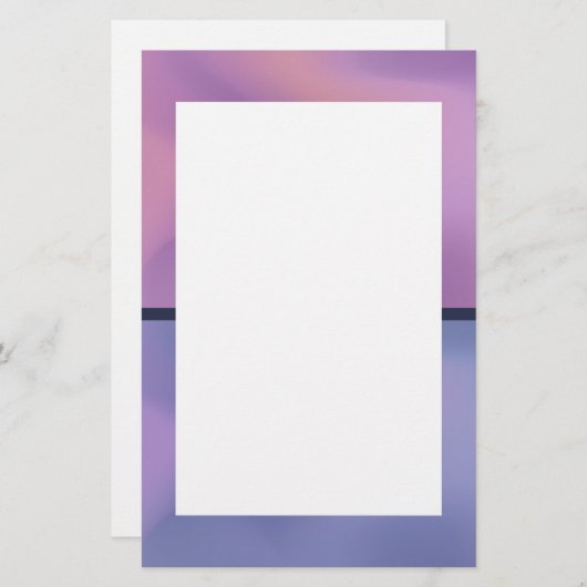 Papeterie Conception abstraite moderne de l'étirement rose e (Devant / Derrière)