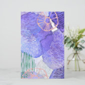 Papeterie Conception abstraite violette (Debout devant)