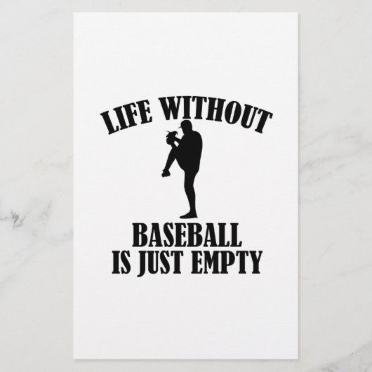 Papeterie conception de base-ball (Devant)