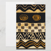Papeterie Conception de chaman tribal africain (Devant / Derrière)
