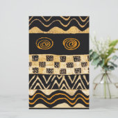 Papeterie Conception de chaman tribal africain (Debout devant)