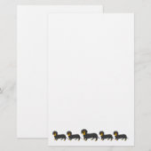 Papeterie Conception de chien Dachshund (Devant / Derrière)
