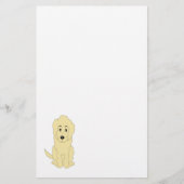 Papeterie Conception de chien Goldendoodle Jaune (Devant)