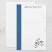 Papeterie Conception de cyclistes stylisés (Devant / Derrière)