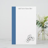 Papeterie Conception de cyclistes stylisés (Debout devant)