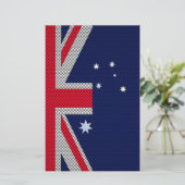 Papeterie Conception de drapeau australien Style Carbone Chr (Debout devant)