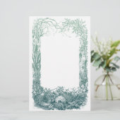 Papeterie Conception de frontière de plantes et de coquilles (Debout devant)