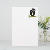 Papeterie Conception de hibou noir de nuit (Debout devant)