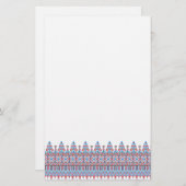 Papeterie Conception de point de croix (Devant / Derrière)