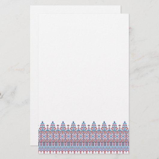 Papeterie Conception de point de croix (Devant / Derrière)