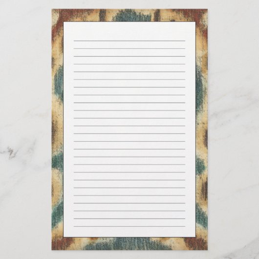 Papeterie Conception décorative de tissu d'Ikat de Chariklia (Devant)