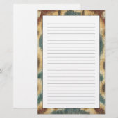 Papeterie Conception décorative de tissu d'Ikat de Chariklia (Devant / Derrière)