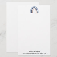 Conception du Boho bleu et arc-en-ciel de pêche
