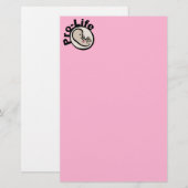 Papeterie Conception du foetus pro-vie (Devant / Derrière)