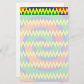 Papeterie Conception géniale de zigzags de Chevron de remous (Devant / Derrière)