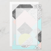 Papeterie Conception géométrique Abstraite de l'échantillon (Devant / Derrière)