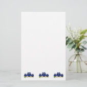 Papeterie Conception Hiboux Bleus (Debout devant)
