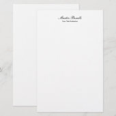 Papeterie Conception professionnelle de calligraphie unique (Devant / Derrière)
