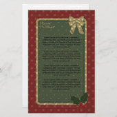 Papeterie Conception traditionnelle de Noël (Devant / Derrière)