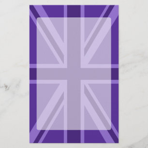 Papeterie Conception Union Jack violette