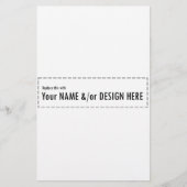 Papeterie Concevez votre propre coutume personnalisent la (Devant)