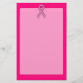 Papeterie Conscience de ruban de rose de style de parties (Devant)