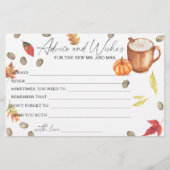 Papeterie Conseil et souhaits de Fête des mariées de café ci (Devant)