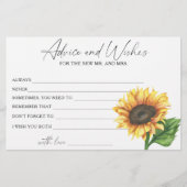 Papeterie Conseil et souhaits de Fête des mariées de tournes (Devant)