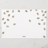 Papeterie Conseil et souhaits en Fête des mariées de café (Dos)