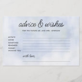 Papeterie Conseil Fête des mariées Jeu Cloud 9 Pastel Blue C (Devant)